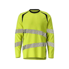 T-Shirt, Langarm, moderne Passform T-shirt Multisafe, hi-vis gelb/schwarzblau