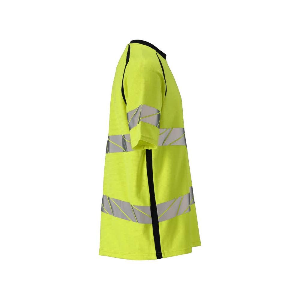 T-shirt, modern fit T-shirt Multisafe, hi-vis yellow/black-blue