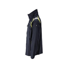 Jacket, stretch inserts Multisafe work jacket, black blue/hi-vis yellow