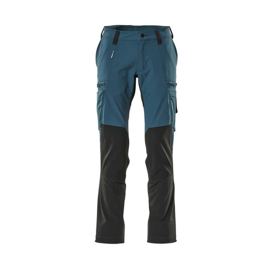 Functional trousers, ULTIMATE STRETCH trousers, dark petroleum/black