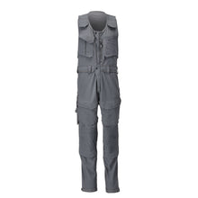 Combination trousers with knee pockets, stretch combination trousers, anthracite grey