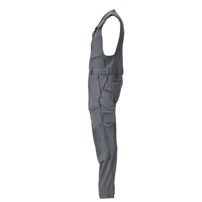 Kombihose mit Knietaschen, Stretch Kombihose, Anthrazitgrau