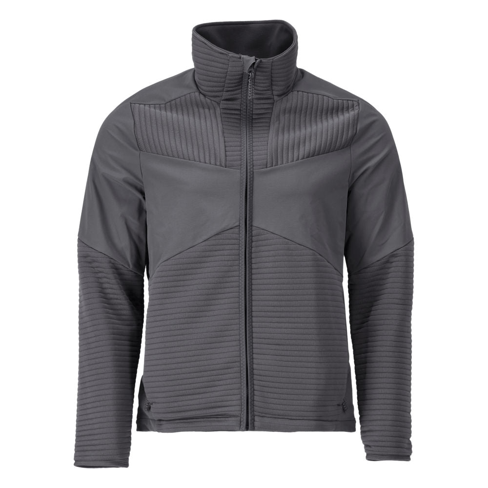 Fleece sweater with zip, microfleece jacket lining