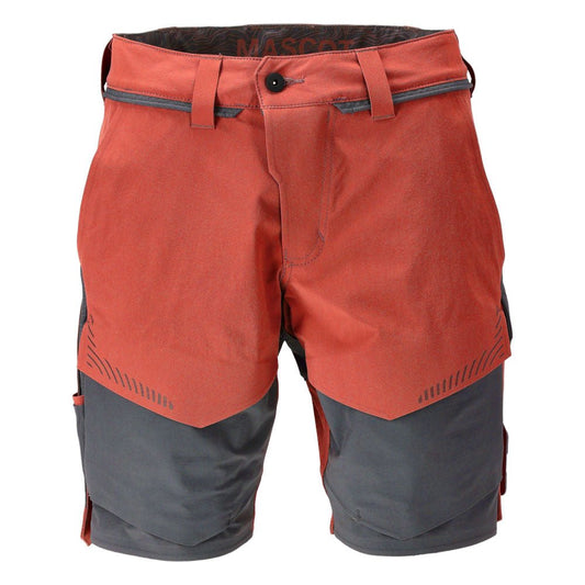 Shorts, Stretch, geringes Gewicht Shorts, herbstrot/anthrazitgrau