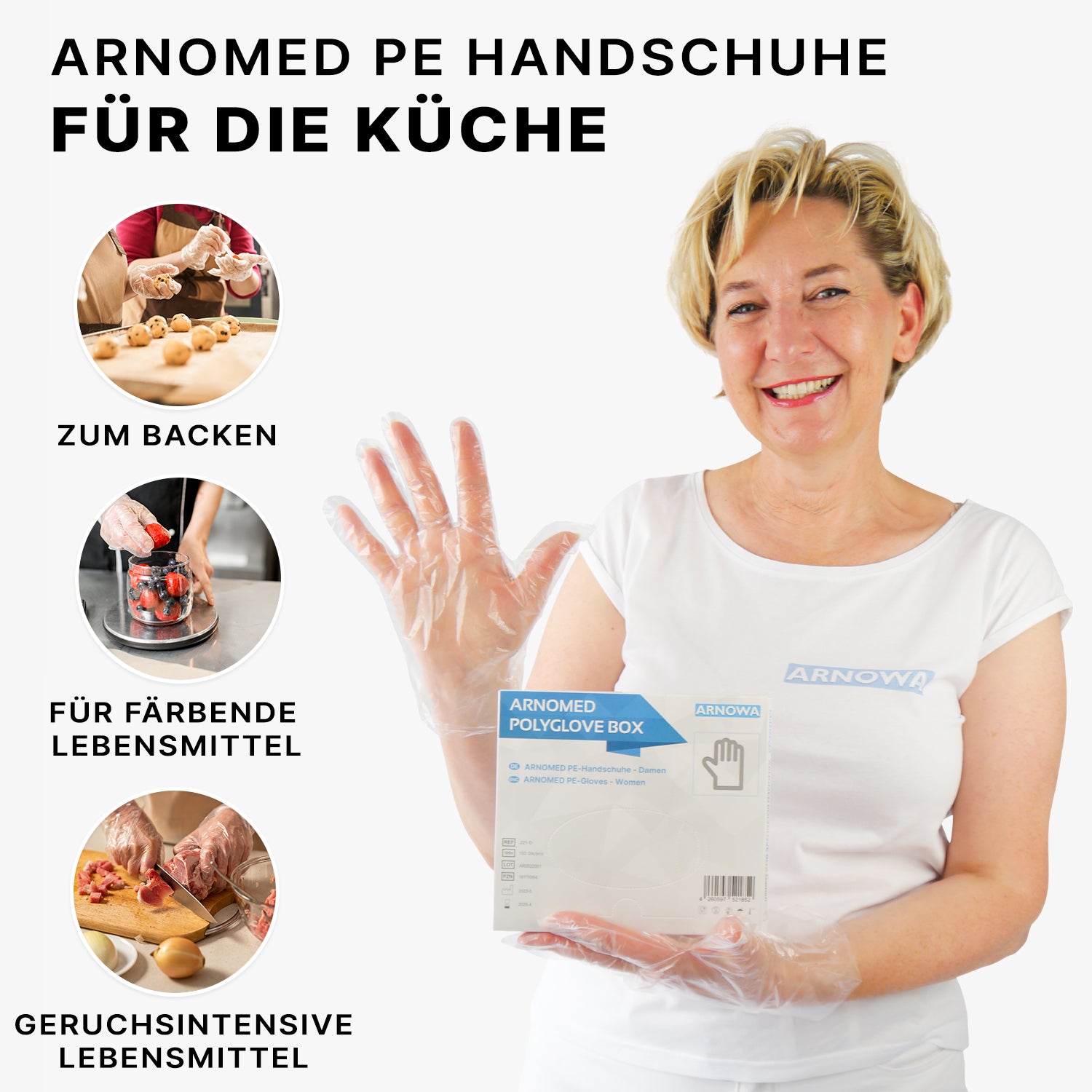 ARNOWA ARNOMED POLYGLOVE BOX - Einmalhandschuhe ARN-221-D