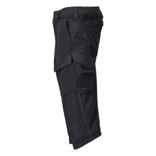 Dreiviertel-Hose, Knietaschen, Stretch Handwerker-Dreiviertel-Hose, schwarzblau