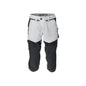 Dreiviertel-Hose, Knietaschen, Stretch Handwerker-Dreiviertel-Hose, weiss/Anthrazitgrau