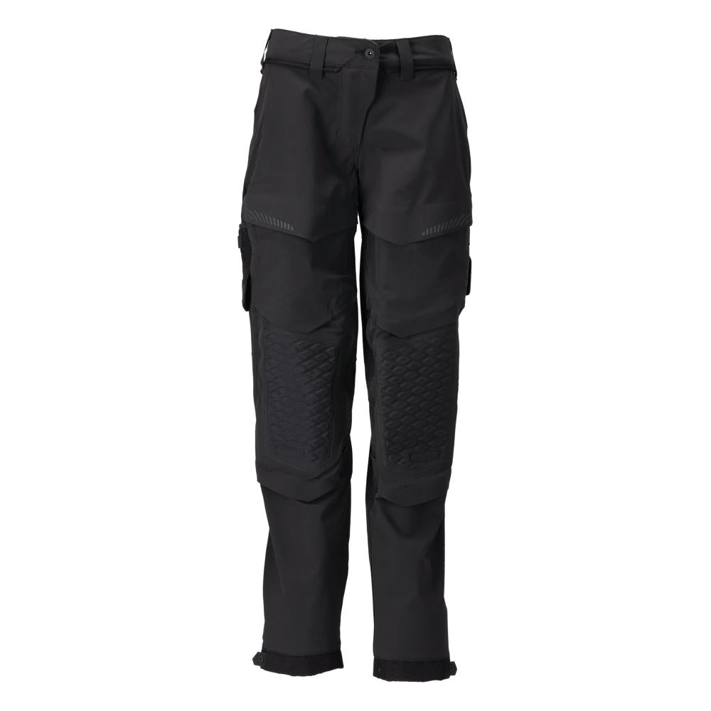 Hose mit Knietaschen, Damen Hose, schwarz