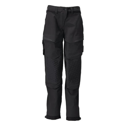 Hose mit Knietaschen, Damen Hose, schwarz