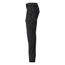 Trousers with knee pockets, women's trousers, black