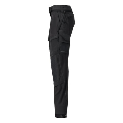 Hose mit Knietaschen, Damen Hose, schwarz
