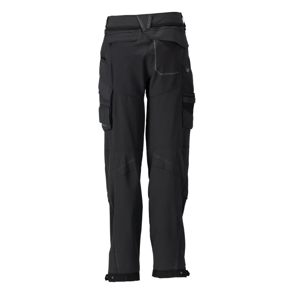 Hose mit Knietaschen, Damen Hose, schwarz