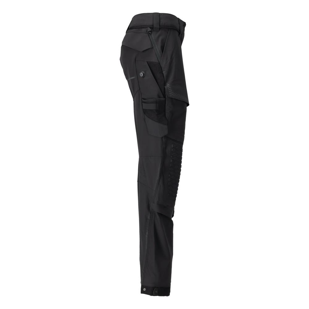 Hose mit Knietaschen, Damen Hose, schwarz