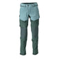 Trousers, knee pockets, stretch, light trousers, light forest green/forest green