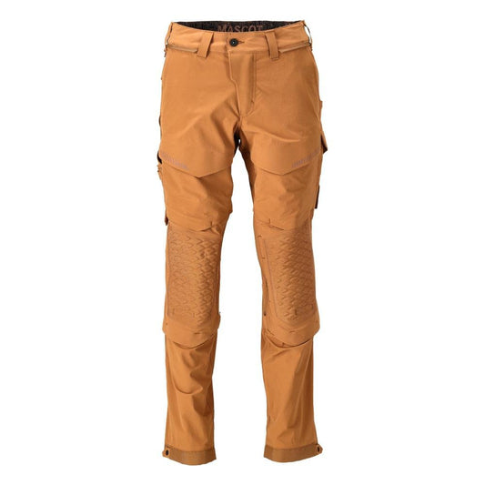 Hose, Knietaschen, Stretch, leicht Hose, Nussbraun
