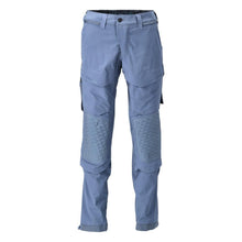 Hose, Knietaschen, Stretch, leicht Hose, steinblau