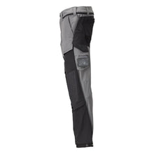 Hose, Knietaschen, Stretch, leicht Hose, anthrazitgrau/schwarz