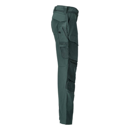 Hose mit Knietaschen, Damen Hose, waldgrün
