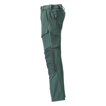 Pants with knee pockets, ULTIMATE STRETCH pants, forest green