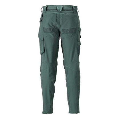 Pants with knee pockets, ULTIMATE STRETCH pants, forest green
