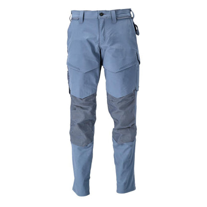 Pants with knee pockets, ULTIMATE STRETCH pants, stone blue