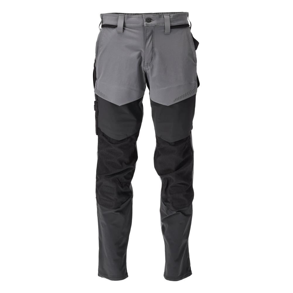 Hose mit Knietaschen, ULTIMATE STRETCH Hose, anthrazitgrau/schwarz