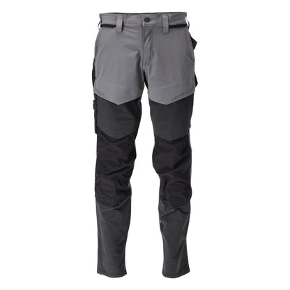 Hose mit Knietaschen, ULTIMATE STRETCH Hose, anthrazitgrau/schwarz