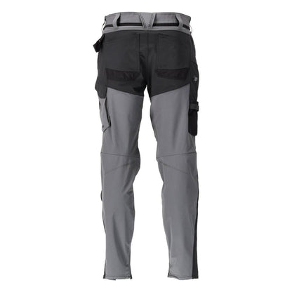 Hose mit Knietaschen, ULTIMATE STRETCH Hose, anthrazitgrau/schwarz
