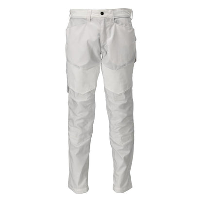 Trousers with knee pockets trousers, white
