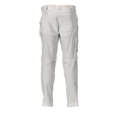 Trousers with knee pockets trousers, white