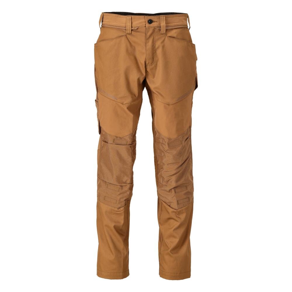 Hose mit Knietaschen Hose, Nussbraun