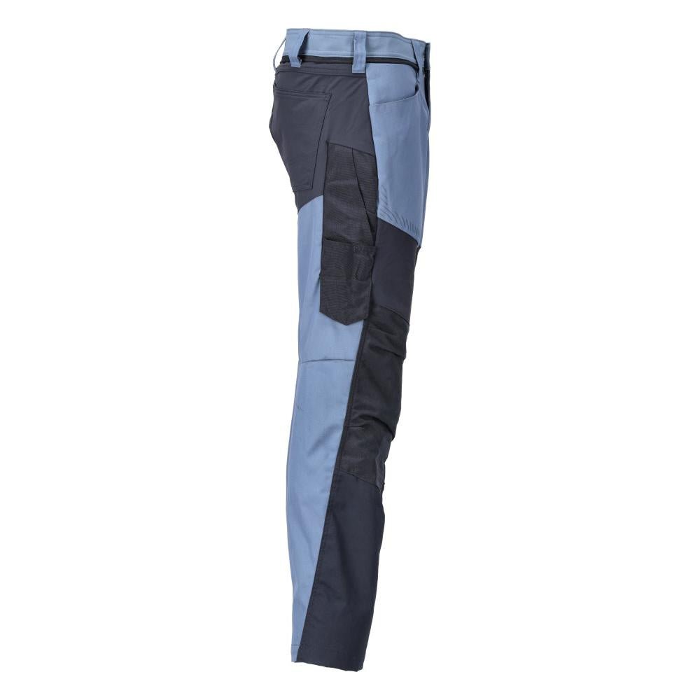Trousers with knee pockets trousers, stone blue/black-blue