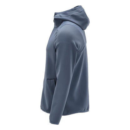Fleecepullover, Kapuze, Reißverschluss Microfleecejacke, steinblau