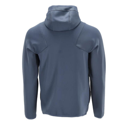 Fleecepullover, Kapuze, Reißverschluss Microfleecejacke, steinblau