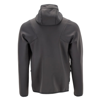 Fleecepullover, Kapuze, Reißverschluss Microfleecejacke, Anthrazitgrau