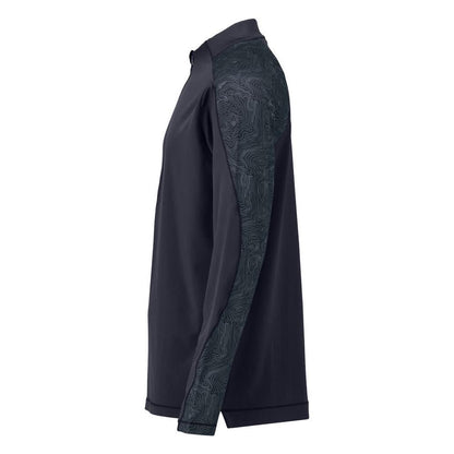 T-Shirt, Langarm, kurzem Reißverschluss T-shirt