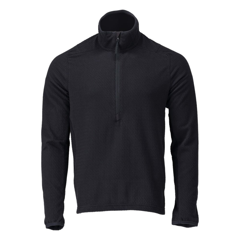 Microfleece Pullover mit kurzum Zipper Microfleecejacke
