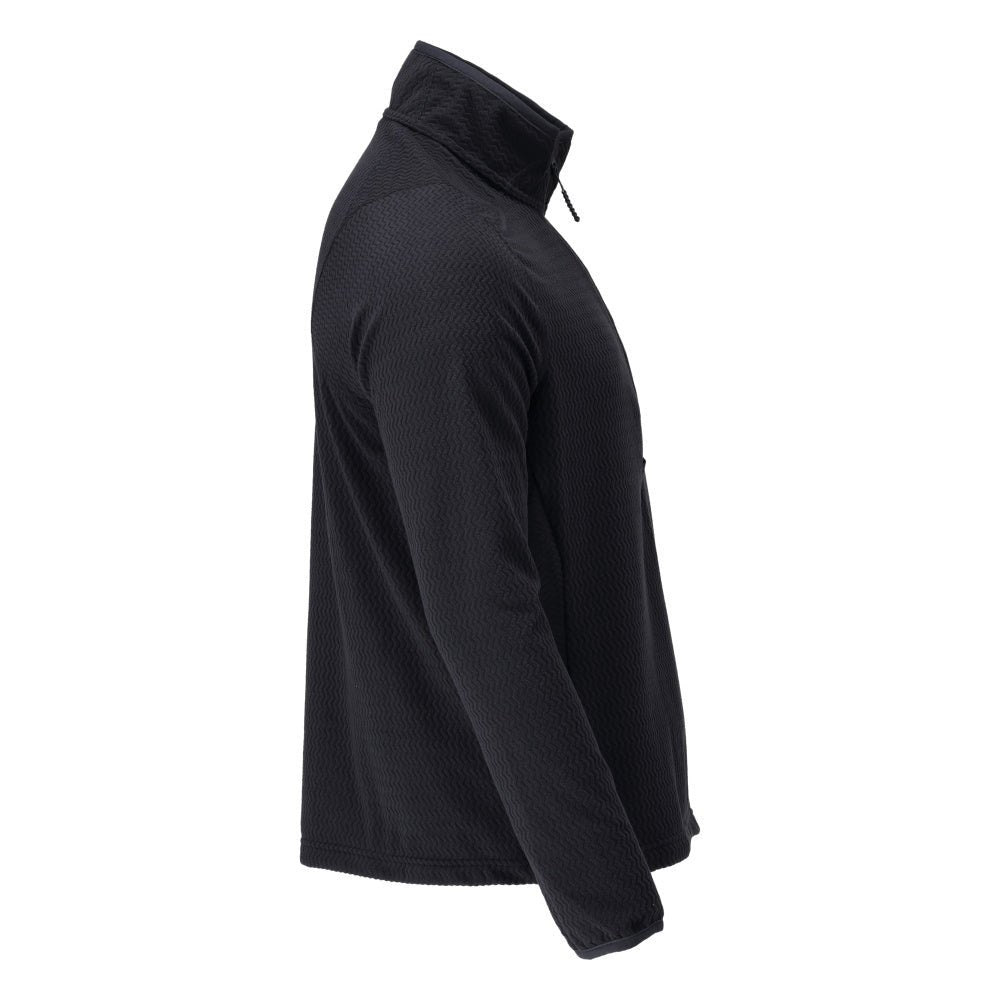 Microfleece Pullover mit kurzum Zipper Microfleecejacke