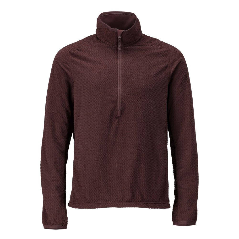 Microfleece Pullover mit kurzum Zipper Microfleecejacke
