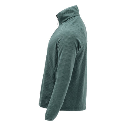 Microfleece Pullover mit kurzum Zipper Microfleecejacke