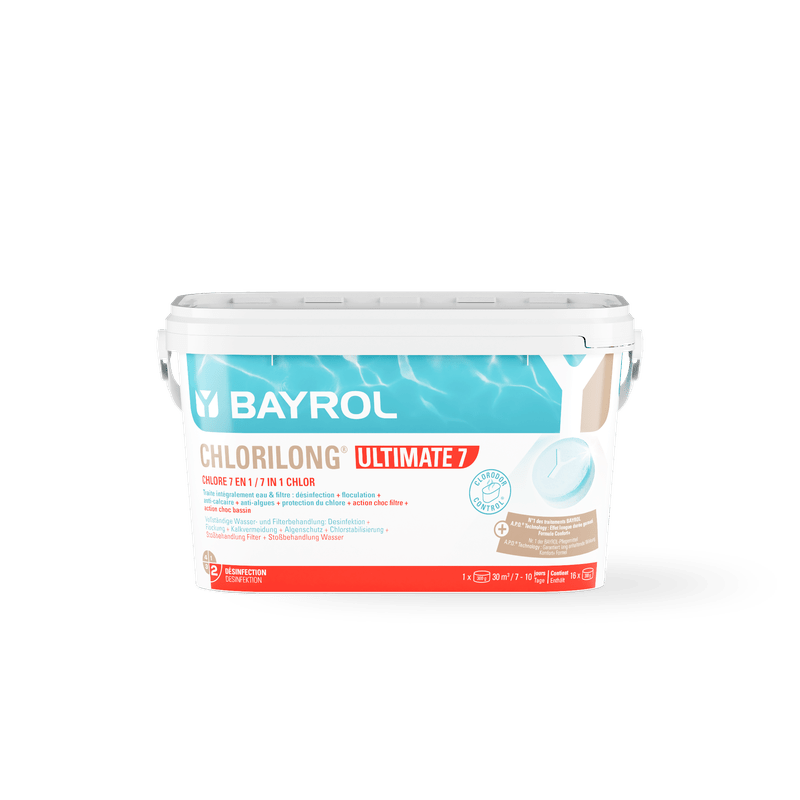 BAYROL Chlorilong® ULTIMATE7 Zwei-Phasen Chlortabletten mit 7 Funktionen