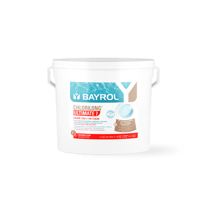 BAYROL Chlorilong® ULTIMATE7 Zwei-Phasen Chlortabletten mit 7 Funktionen