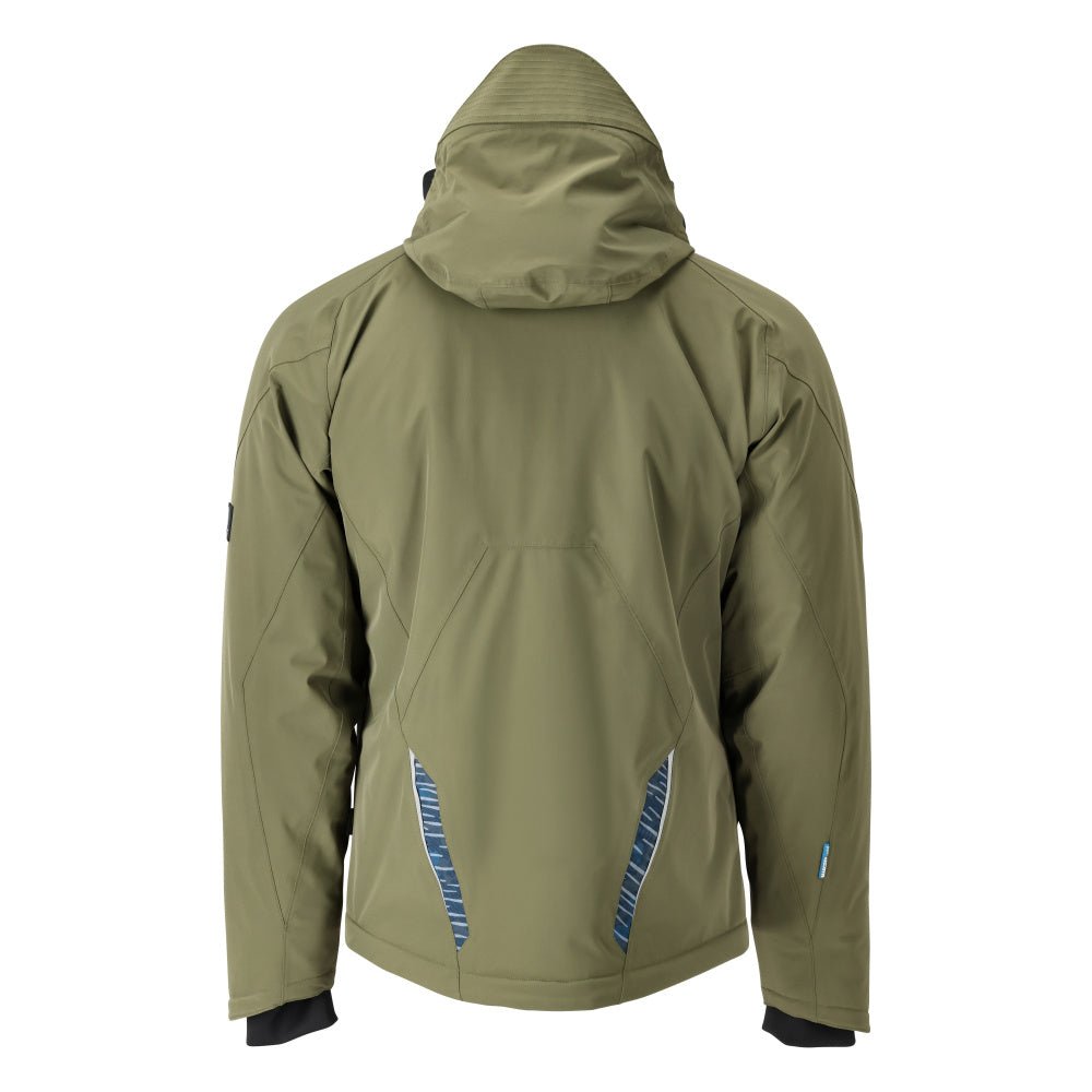 Winter jacket with CLIMASCOT®, waterproof winter jacket, moss green/black