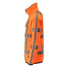 Fleecepullover mit Reißverschluss Microfleecejacke, hi-vis orange