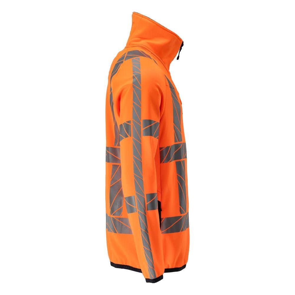 Fleecepullover mit Reißverschluss Microfleecejacke, hi-vis orange