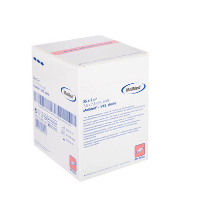 MaiMed-VKS-steril Vlies-Schlitzkompressen zu 25x2 St./Box