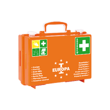 Erste Hilfe Koffer EUROPA I orange gefüllt