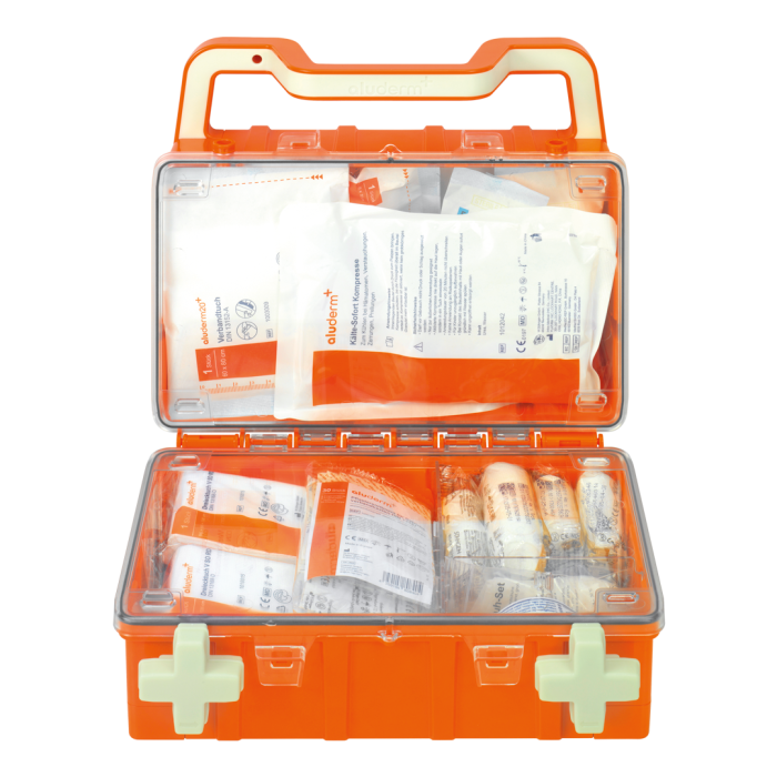Erste-Hilfe-Koffer orange DYNAMIC-GLOW S Standard DIN 13157  | Koffer (1 Stück)