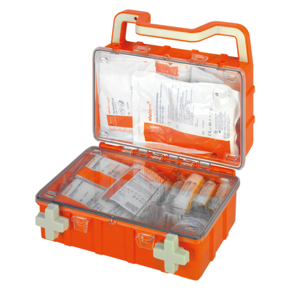 Erste-Hilfe-Koffer orange DYNAMIC-GLOW S Standard DIN 13157  | Koffer (1 Stück)