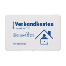 Homeoffice Verbandkasten DIN 13157 mit Wandhalterung Kunststoff weiß